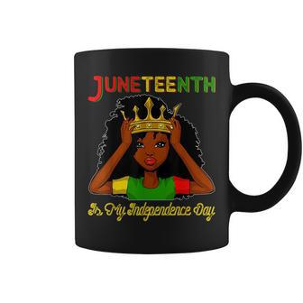 Junenth Is My Independence Day - Black Girl Black Queen Coffee Mug | Mazezy