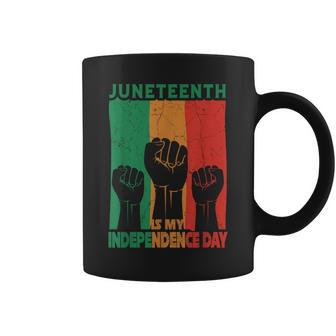 Junenth Is My Independence Day Black Queen King Cute Girl Coffee Mug | Mazezy