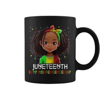 Junenth Is My Independence Day Black Toddler Girl Kids Coffee Mug | Mazezy