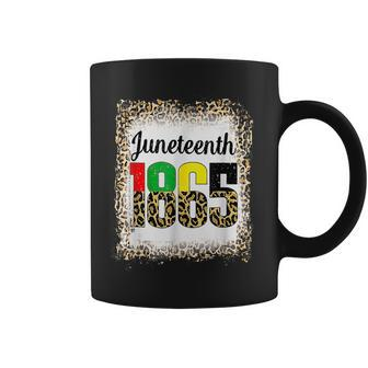 Junenth Leopard American African 1865 Bleached Flag Pride Coffee Mug - Seseable