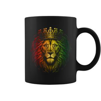 Junenth Men Black King Black Lion Fathers Day Men Coffee Mug | Mazezy