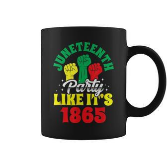 Junenth Party Like Its 1865 Black American African Us Coffee Mug - Seseable