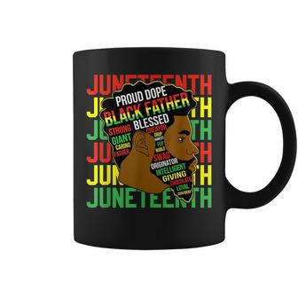 Junenth Proud Black Men Fathers Day Black History African Coffee Mug | Mazezy
