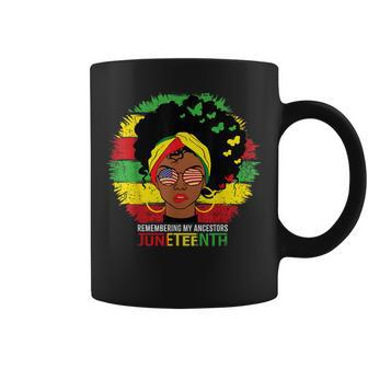 Junenth Remembering My Ancestors Black Women Freedom 1865 Coffee Mug | Mazezy