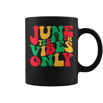 Junenth Vibes Only 1865 African American Men Women Kids Coffee Mug | Mazezy