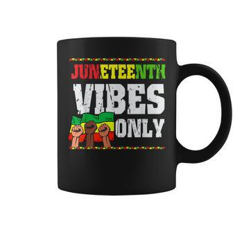 Junenth Vibes Only Melanin No Racism Coffee Mug - Thegiftio UK