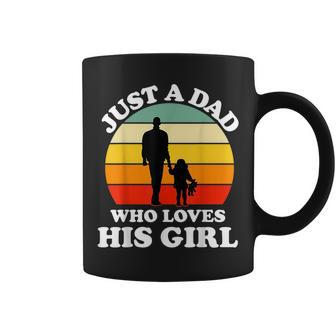 Just A Dad Who Loves His Girl Essential Daughter Matching Coffee Mug - Thegiftio UK