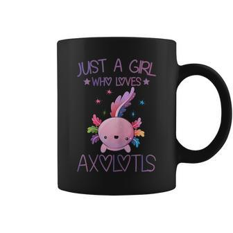Just A Girl Who Loves Axolotls Lover Gifts Kawaii Axolotls Coffee Mug | Mazezy