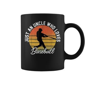 Just An Uncle Who Loves Baseball Uncle Funny Coffee Mug | Mazezy