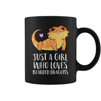 Just A Girl Who Loves Bearded Dragons Lizard Reptile Coffee Mug | Mazezy CA