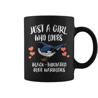 Just A Girl Who Loves Black-Throated Warblers Birds Birding Coffee Mug | Mazezy
