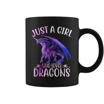 Just A Girl Who Loves Dragons Dragon Lovers Girls Coffee Mug - Seseable