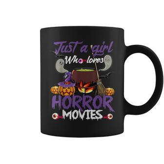 Just A Girl Who Loves Horror Movies Halloween Costume Halloween Costume Coffee Mug | Mazezy UK