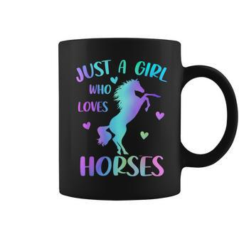 Just A Girl Who Loves Horses Coffee Mug - Seseable