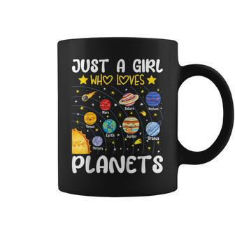 Just A Girl Who Loves Planets Solar Space Science Lover Girl Coffee Mug - Monsterry