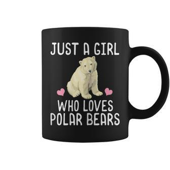Just A Girl Who Loves Polar Bears Polar Bear Coffee Mug - Monsterry