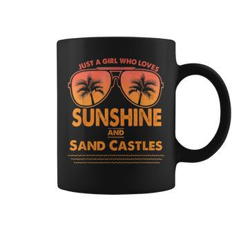 Just A Girl Who Loves Sunshine And Sand Castles For Woman Coffee Mug | Mazezy