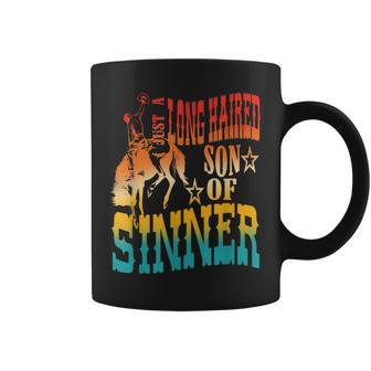Just A Long Haired Son Of Sinner Apparel Coffee Mug