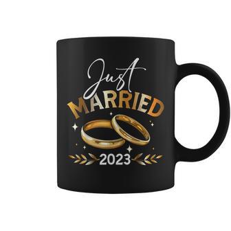 Just Married 2023 Happy Wedding Matching Wedding For Couple Coffee Mug - Monsterry AU