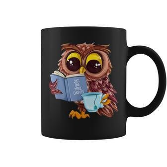 Just One More Chapter Cute Owl Reading Book With Tea Gift For Women Coffee Mug - Thegiftio UK