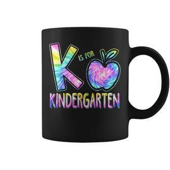 K Is For Kindergarten Teacher Tie Dye Back To School Kinder Kindergarten Teacher Funny Gifts Coffee Mug | Mazezy