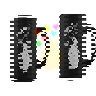 K-Pop Gay Pride Month Lgbtq Rainbow Hearts Lgbt Equality Coffee Mug | Mazezy