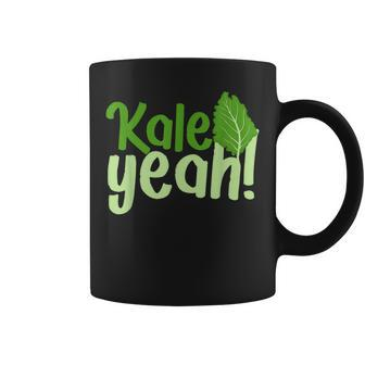Kale Yeah Go Vegan Coffee Mug | Mazezy