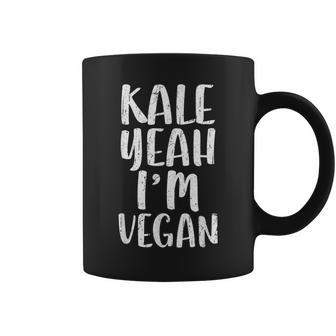 Kale Yeah I'm Vegan Vegetarian Coffee Mug | Mazezy
