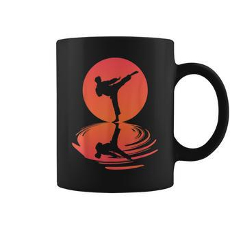 Karate And Kung Fu Silhouette Shotokan Martial Arts Coffee Mug | Mazezy