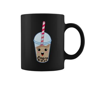 Kawaii Boba Milk Tea | Cute Classic Bubble Tea Lover Gift Coffee Mug | Mazezy
