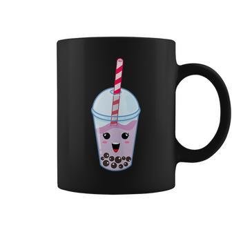 Kawaii Boba Milk Tea | Cute Taro Bubble Tea Lover Gift Coffee Mug | Mazezy