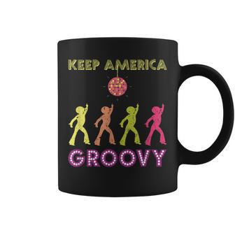Keep America Groovy Vintage Disco 1970S Funk Kag Coffee Mug | Mazezy