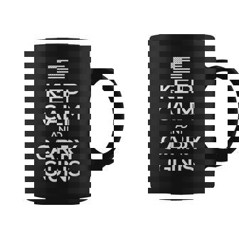 Keep Calm And Carry Guns T For Gun Owners Gun Funny Gifts Coffee Mug | Mazezy