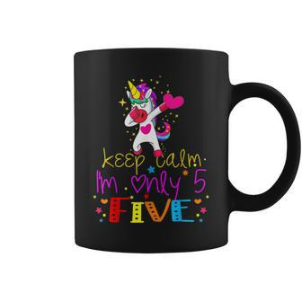 Keep Calm I'm Only 5 Five Birthday For Cute Kid Coffee Mug - Thegiftio UK