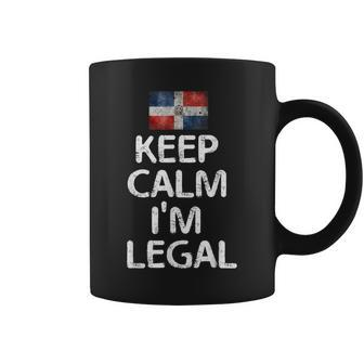 Keep Calm I'm A Legal Dominican Republic Flag Coffee Mug | Mazezy