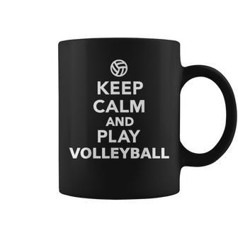 Keep Calm And Play Volleyball Coffee Mug | Mazezy