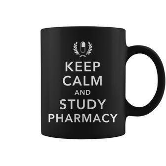 Keep Calm And Study Pharmacy Student Pharmacology Teacher Coffee Mug | Mazezy