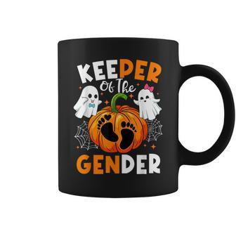Keeper Of The Gender Reveal Baby Fall Halloween Thanksgiving Coffee Mug | Mazezy