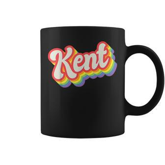 Kent Pride Month Lgbtq Rainbow Flag Name Personalised Coffee Mug | Mazezy