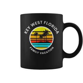 Key West Florida Family Vacation Sunset Palm Trees Coffee Mug | Mazezy