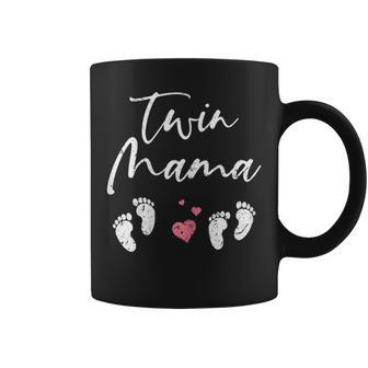 Ki Cute Twin Mama Pregnancy Annoucement Costume Twin Mom Coffee Mug | Mazezy