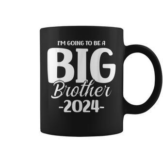 Kids Baby Boy Im Going To Be A Big Brother 2024 Big Bro Coffee Mug - Monsterry DE
