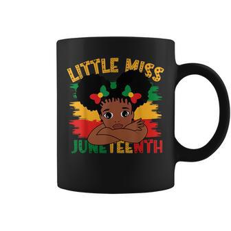 Kids Little Miss Junenth Girl Toddler Black History Coffee Mug - Seseable