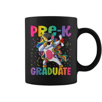 Kids Pre Kindergarten Graduation Dab Dabbing Unicorn Pre-K Coffee Mug | Mazezy