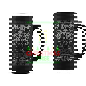 My Kind Of Christmas Tree Drag Racing Ugly Xmas Sweater Coffee Mug | Mazezy