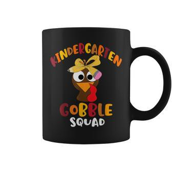 Kindergarten Gobble Squad Cute Turkey Happy Thanksgiving Coffee Mug - Thegiftio UK