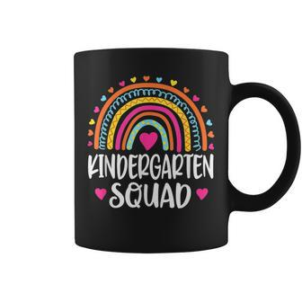 Kindergarten Squad Rainbow Back To School Teacher Coffee Mug | Mazezy