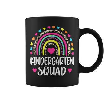 Kindergarten Squad Rainbow Back To School Teacher Coffee Mug - Seseable