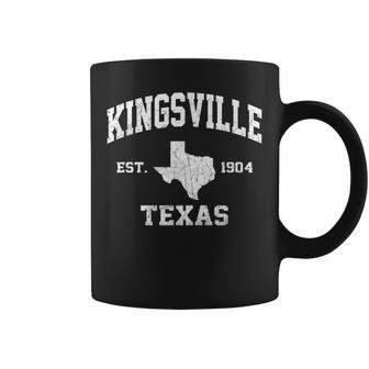 Kingsville Texas Tx Vintage State Athletic Style Coffee Mug | Mazezy