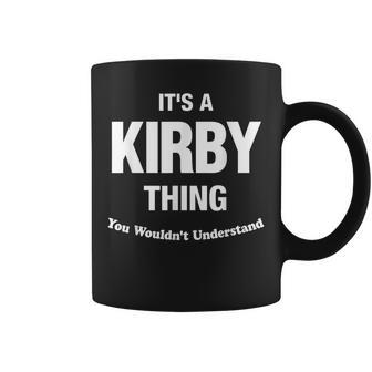 Kirby Thing Name Family Reunion Funny Family Reunion Funny Designs Funny Gifts Coffee Mug | Mazezy